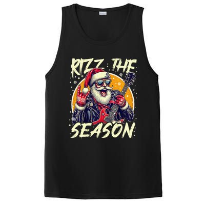 Punk Rock Retro Rizz The Season Funny Santa Clause Rizzler PosiCharge Competitor Tank