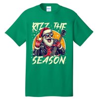 Punk Rock Retro Rizz The Season Funny Santa Clause Rizzler Tall T-Shirt