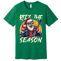 Punk Rock Retro Rizz The Season Funny Santa Clause Rizzler Premium T-Shirt