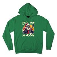 Punk Rock Retro Rizz The Season Funny Santa Clause Rizzler Tall Hoodie