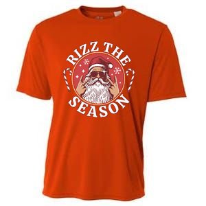 Punk Rock Retro Rizz The Season Funny Santa Clause Rizzler Cooling Performance Crew T-Shirt