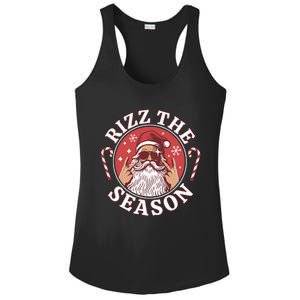 Punk Rock Retro Rizz The Season Funny Santa Clause Rizzler Ladies PosiCharge Competitor Racerback Tank