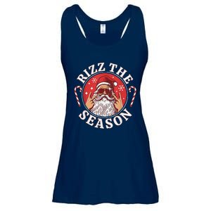 Punk Rock Retro Rizz The Season Funny Santa Clause Rizzler Ladies Essential Flowy Tank