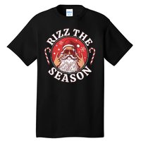 Punk Rock Retro Rizz The Season Funny Santa Clause Rizzler Tall T-Shirt