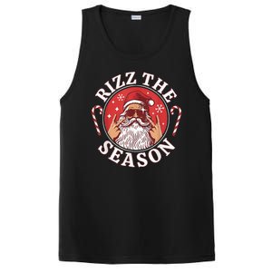 Punk Rock Retro Rizz The Season Funny Santa Clause Rizzler PosiCharge Competitor Tank