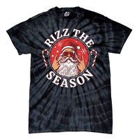 Punk Rock Retro Rizz The Season Funny Santa Clause Rizzler Tie-Dye T-Shirt