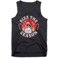 Punk Rock Retro Rizz The Season Funny Santa Clause Rizzler Tank Top