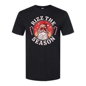 Punk Rock Retro Rizz The Season Funny Santa Clause Rizzler Softstyle CVC T-Shirt