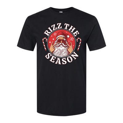 Punk Rock Retro Rizz The Season Funny Santa Clause Rizzler Softstyle CVC T-Shirt