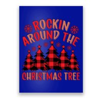 Plaid Retro Rockin Around The Christmas Tree Great Gift Poster