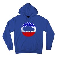 Pig Roast Retro Style Bbq Cookout American Flag Cute Gift Hoodie