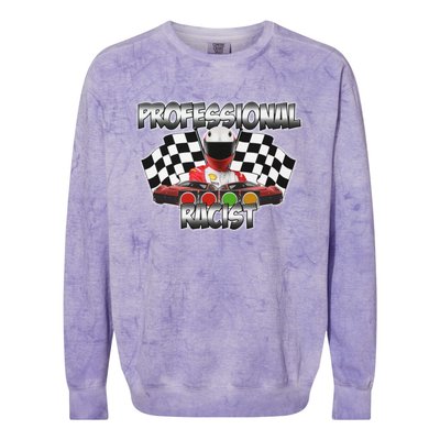 Professional Racist Racing Colorblast Crewneck Sweatshirt