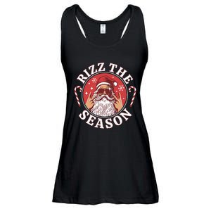 Punk Rock Retro Rizz The Season Funny Santa Clause Rizzler Ladies Essential Flowy Tank