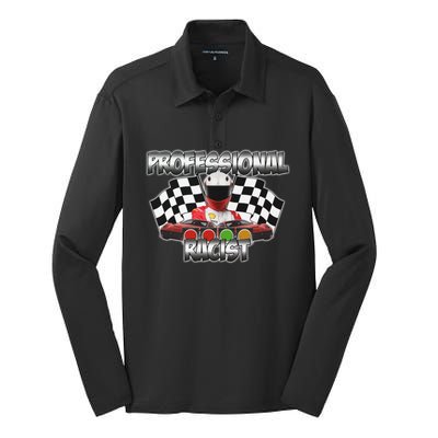 Professional Racist Racing Silk Touch Performance Long Sleeve Polo