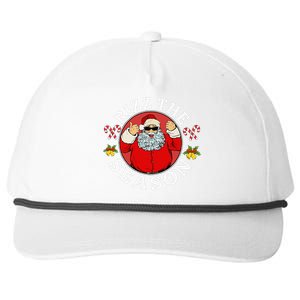 Punk Rock Retro Rizz The Season Funny Santa Clause Rizzler Snapback Five-Panel Rope Hat