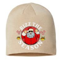 Punk Rock Retro Rizz The Season Funny Santa Clause Rizzler Sustainable Beanie