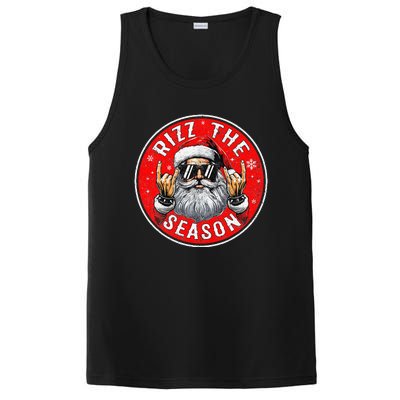 Punk Rock Retro Rizz The Season Funny Santa Clause Rizzler PosiCharge Competitor Tank