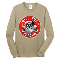 Punk Rock Retro Rizz The Season Funny Santa Clause Rizzler Tall Long Sleeve T-Shirt