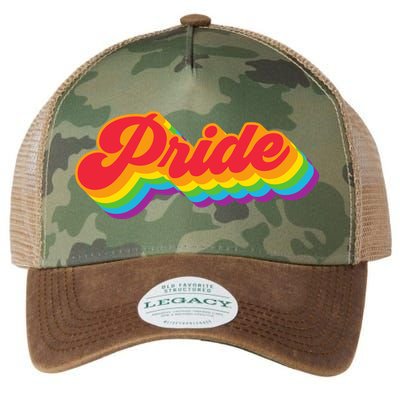 Pride Rainbow Retro LGBTQ Legacy Tie Dye Trucker Hat