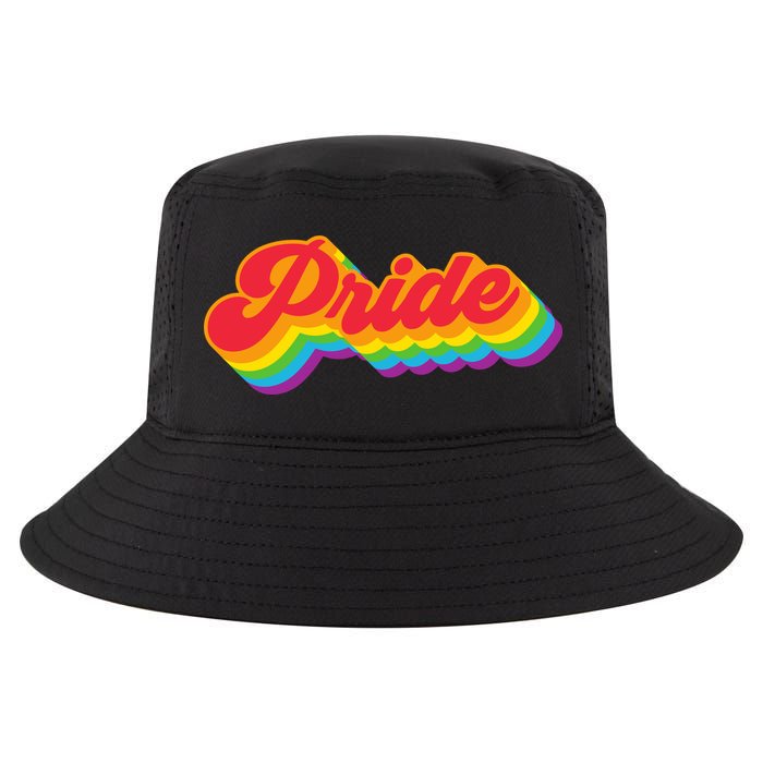Pride Rainbow Retro LGBTQ Cool Comfort Performance Bucket Hat