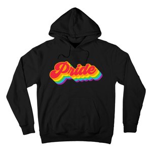 Pride Rainbow Retro LGBTQ Hoodie