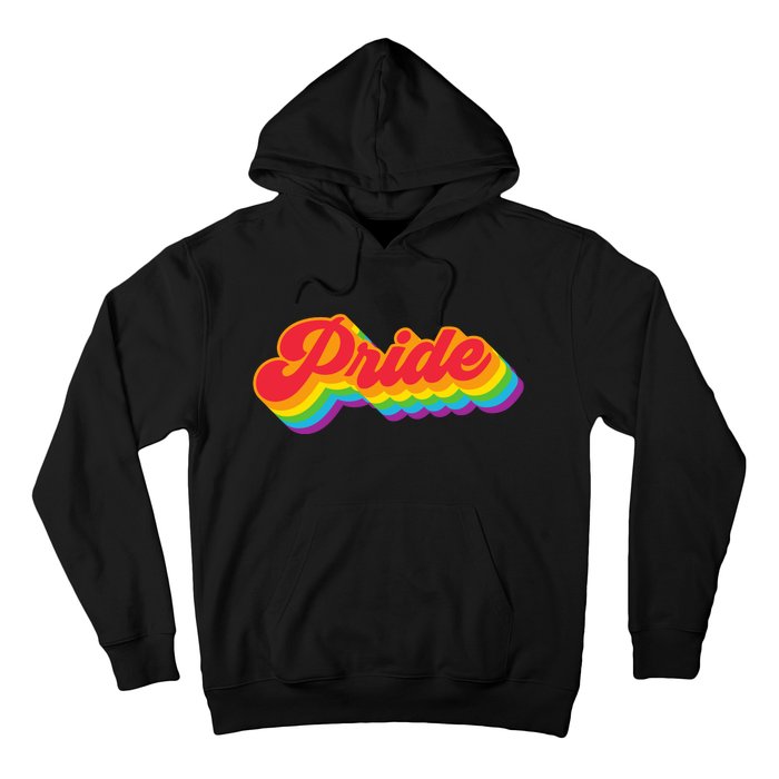 Pride Rainbow Retro LGBTQ Hoodie