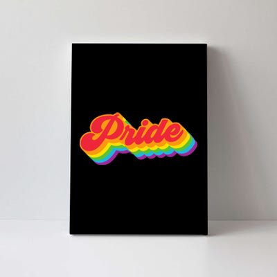 Pride Rainbow Retro LGBTQ Canvas