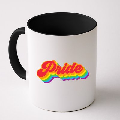 Pride Rainbow Retro LGBTQ Mug