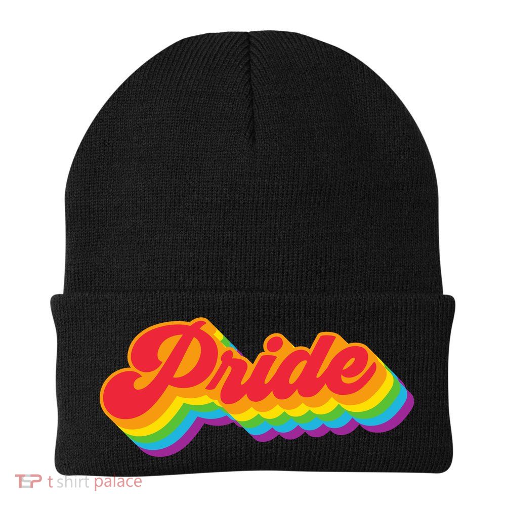 Pride Rainbow Retro LGBTQ Beanie