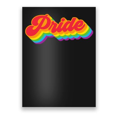 Pride Rainbow Retro LGBTQ Poster