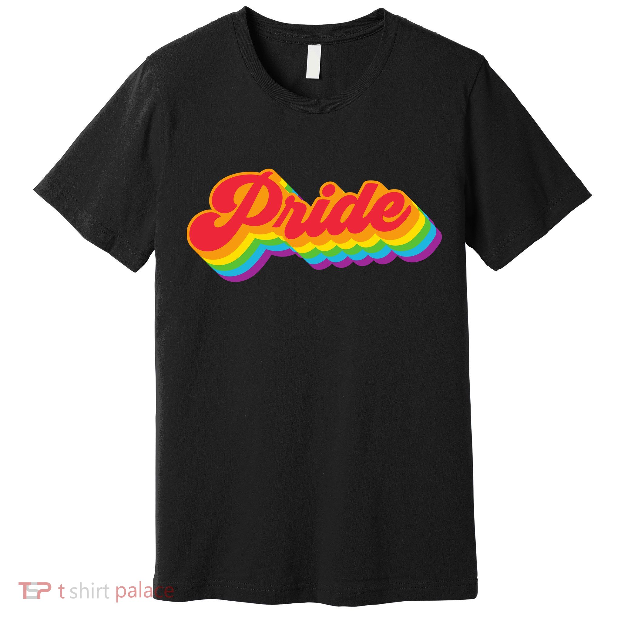 Pride Rainbow Retro LGBTQ Premium T-Shirt