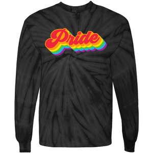 Pride Rainbow Retro LGBTQ Tie-Dye Long Sleeve Shirt