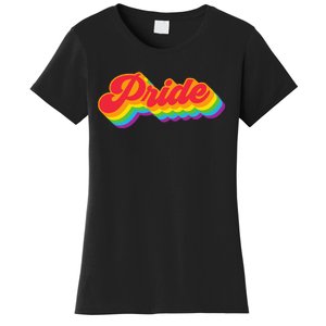 Pride Rainbow Retro LGBTQ Women's T-Shirt