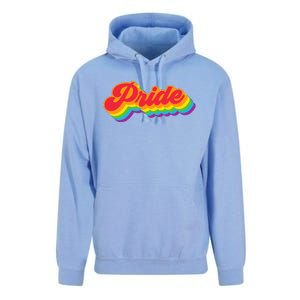 Pride Rainbow Retro LGBTQ Unisex Surf Hoodie