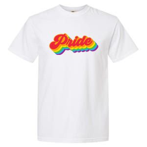 Pride Rainbow Retro LGBTQ Garment-Dyed Heavyweight T-Shirt