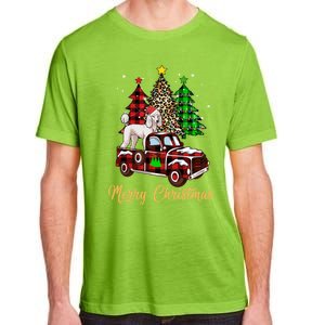 Poodle Riding Red Truck Xmas Merry Christmas Cute Gift Adult ChromaSoft Performance T-Shirt