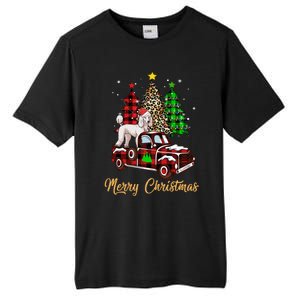 Poodle Riding Red Truck Xmas Merry Christmas Cute Gift Tall Fusion ChromaSoft Performance T-Shirt