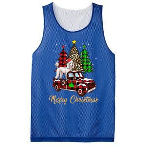 Poodle Riding Red Truck Xmas Merry Christmas Cute Gift Mesh Reversible Basketball Jersey Tank