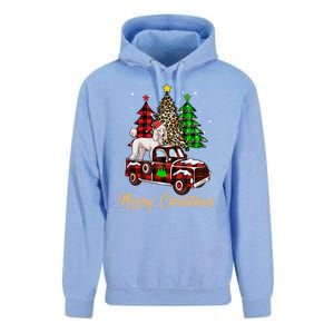 Poodle Riding Red Truck Xmas Merry Christmas Cute Gift Unisex Surf Hoodie