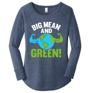 Pollution Reduce Reuse Recycle Earth Day Arbor Day Gift Women's Perfect Tri Tunic Long Sleeve Shirt