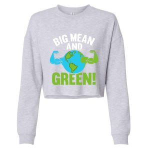 Pollution Reduce Reuse Recycle Earth Day Arbor Day Gift Cropped Pullover Crew