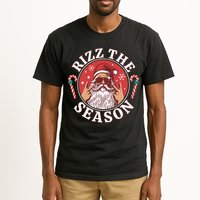 Punk Rock Rizz The Season Funny Santa Clause Tall T-Shirt