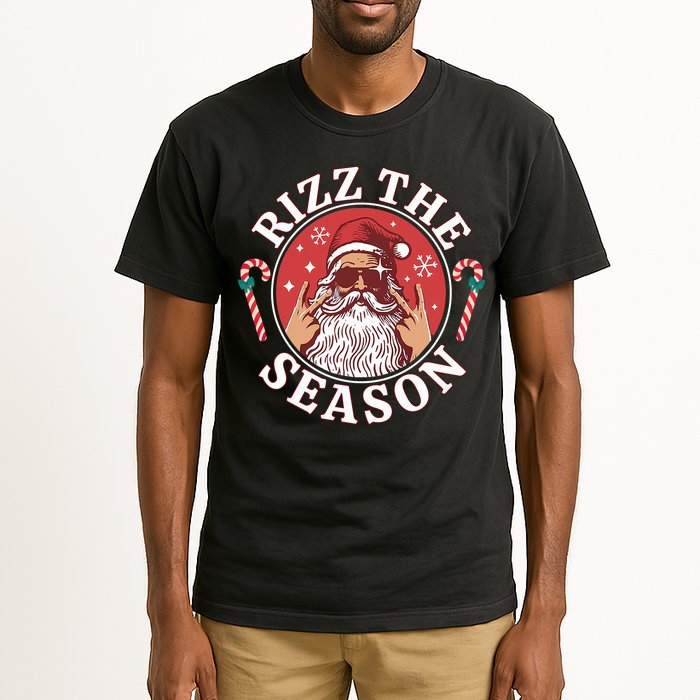 Punk Rock Rizz The Season Funny Santa Clause Tall T-Shirt