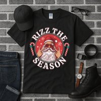 Punk Rock Rizz The Season Funny Santa Clause Tall T-Shirt