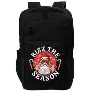 Punk Rock Rizz The Season Funny Santa Clause Impact Tech Backpack