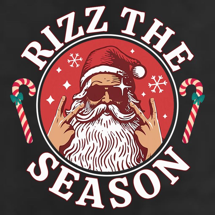 Punk Rock Rizz The Season Funny Santa Clause Trucker Hat