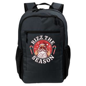 Punk Rock Rizz The Season Funny Santa Clause Daily Commute Backpack