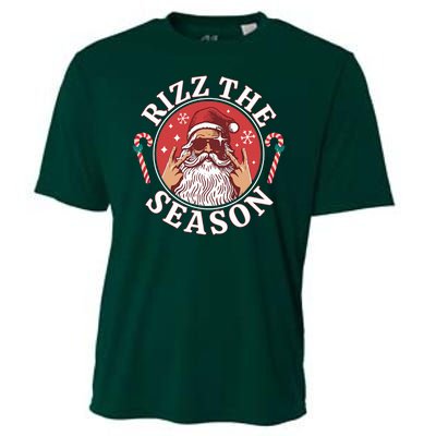 Punk Rock Rizz The Season Funny Santa Clause Cooling Performance Crew T-Shirt