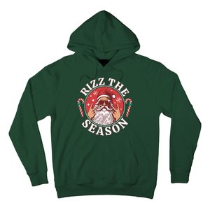 Punk Rock Rizz The Season Funny Santa Clause Hoodie