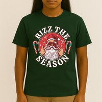 Punk Rock Rizz The Season Funny Santa Clause T-Shirt